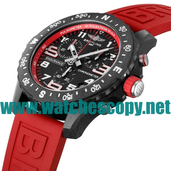 44 MM Black Dials Breitling Endurance Pro X82310D51B1S1 Fake Watches With Breitling Cases For Men