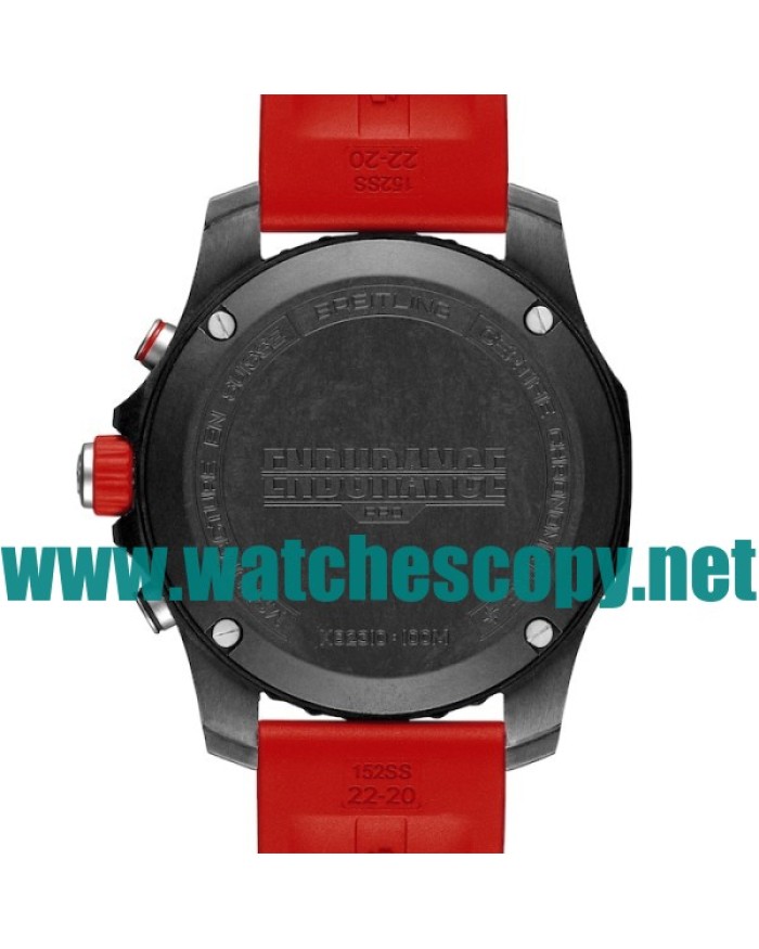 44 MM Black Dials Breitling Endurance Pro X82310D51B1S1 Fake Watches With Breitling Cases For Men