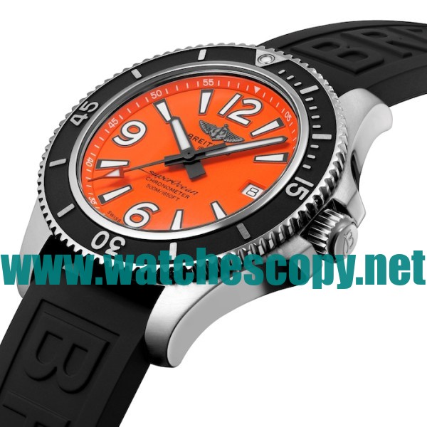 UK High Quality Breitling Superocean  A17366D71O1S2 Fake Watches With Orange Dials For Men