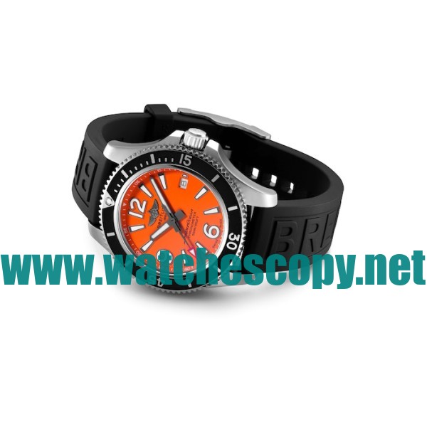 UK High Quality Breitling Superocean  A17366D71O1S2 Fake Watches With Orange Dials For Men