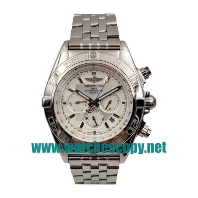 UK Cheap Breitling Chronomat AB011012 Replica Watches With Silver Dials For Sale