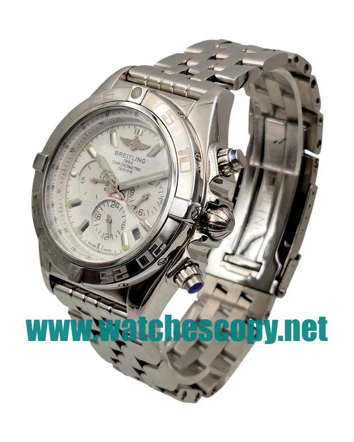 UK Cheap Breitling Chronomat AB011012 Replica Watches With Silver Dials For Sale