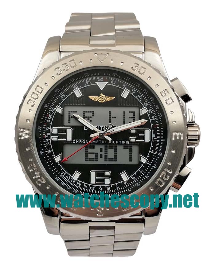 UK Swiss Made Breitling Professional Replica Watches With Black Dials For Men