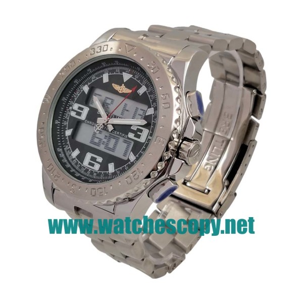 UK Swiss Made Breitling Professional Replica Watches With Black Dials For Men