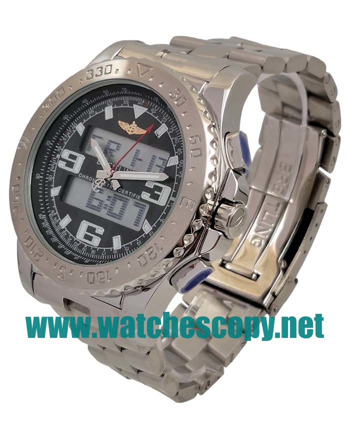 UK Swiss Made Breitling Professional Replica Watches With Black Dials For Men