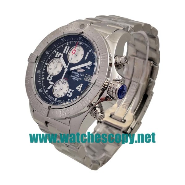 UK Cheap Breitling Super Avenger A13370 Replica Watches With Black Dials For Sale