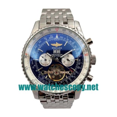 UK Cheap Breitling Navitimer World A24322 Replica Watches With Blue Dials For Men