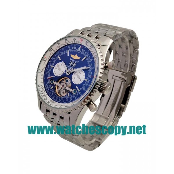 UK Cheap Breitling Navitimer World A24322 Replica Watches With Blue Dials For Men