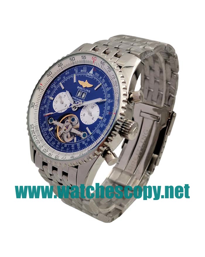 UK Cheap Breitling Navitimer World A24322 Replica Watches With Blue Dials For Men