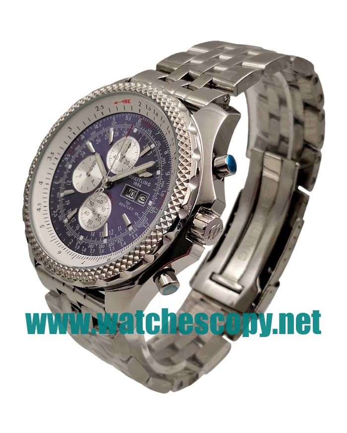 UK Best Quality Breitling Bentley GT A13362 Replica Watches With Blue Dials For Men