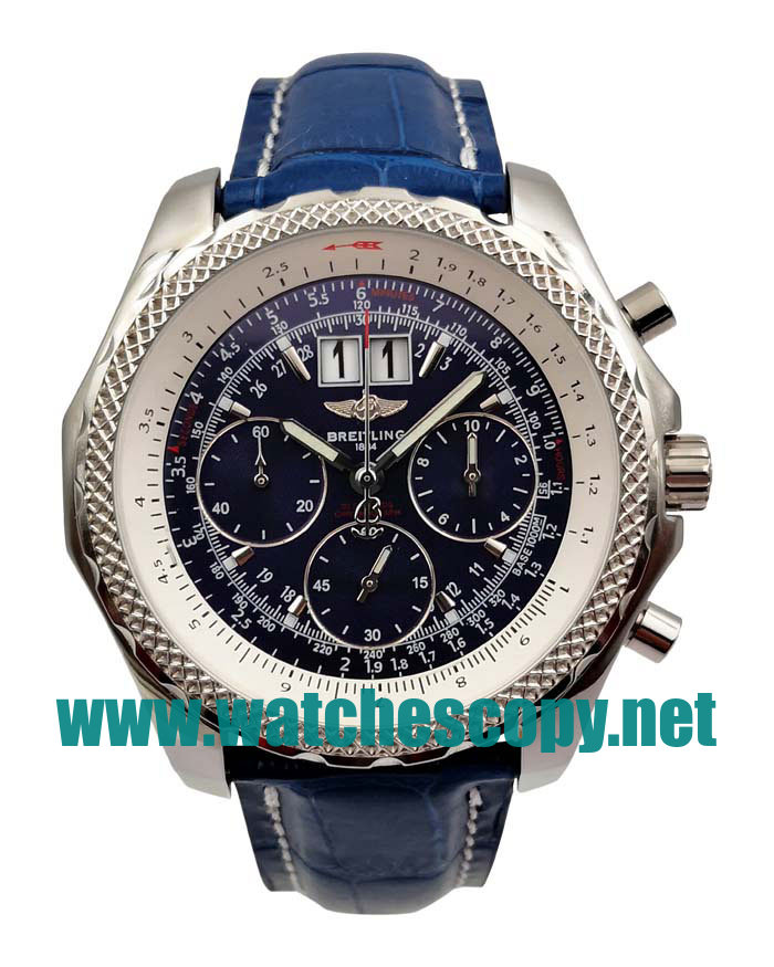 UK Best 1:1 Fake Breitling Bentley 6.75 A44362 Watches With Blue Dials For Men