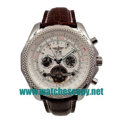 UK AAA Quality Breitling Bentley Mulliner Tourbillon Replica Watches With White Dials For Men