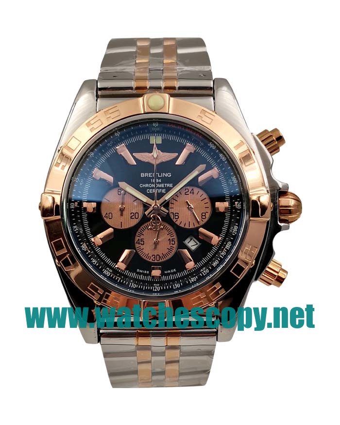 UK Perfect Breitling Chronomat CB0110 Replica Watches With Black Dials For Men