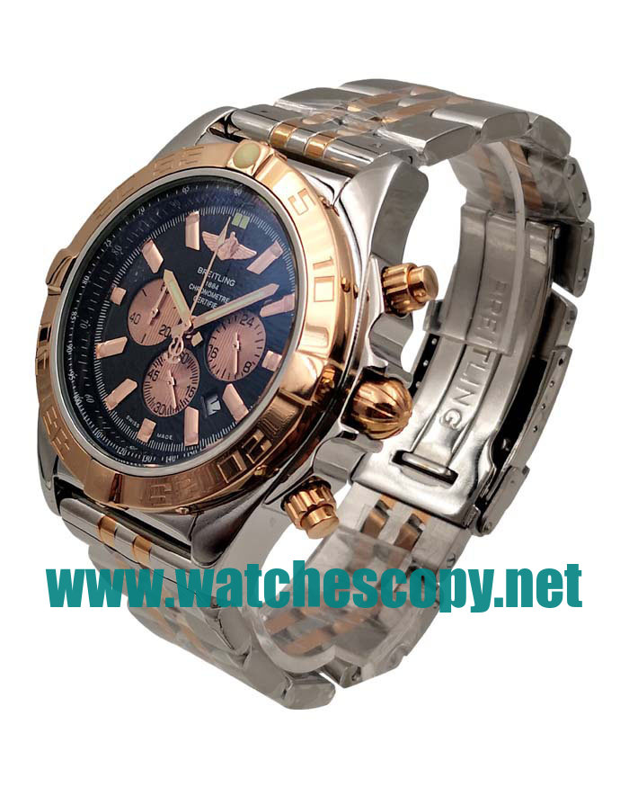 UK Perfect Breitling Chronomat CB0110 Replica Watches With Black Dials For Men