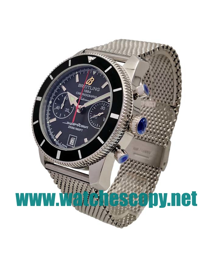 UK Best Quality Breitling Superocean Heritage A23370 Fake Watches With Black Dials For Men