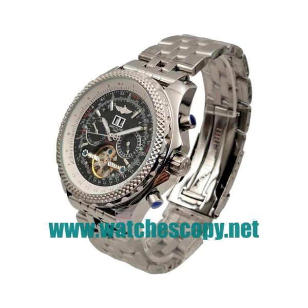 UK Best 1:1 Breitling Bentley Mulliner Tourbillon Fake Watches With Black Dials For Men