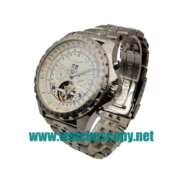 UK AAA Quality Breitling Bentley Mulliner Tourbillon Replica Watches With White Dials For Men