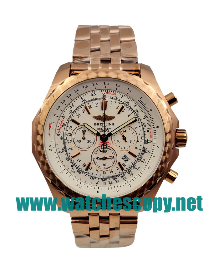 UK Best 1:1 Breitling Bentley Motors A25362 Replica Watches With White Dials For Men