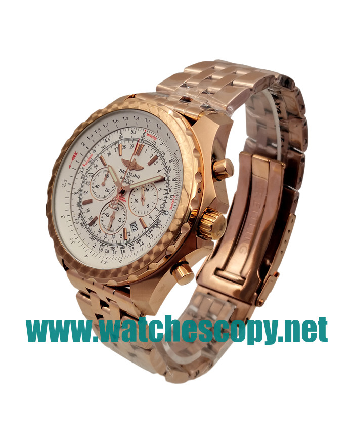 UK Best 1:1 Breitling Bentley Motors A25362 Replica Watches With White Dials For Men