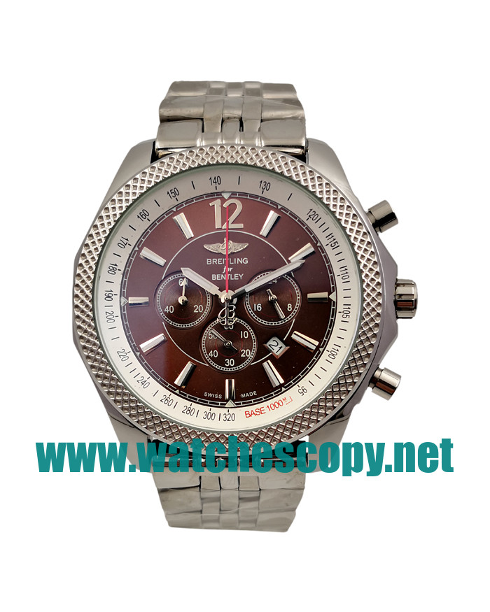 UK Best 1:1 Breitling Bentley Motors A25362 Fake Watches With Coffee Dials For Men