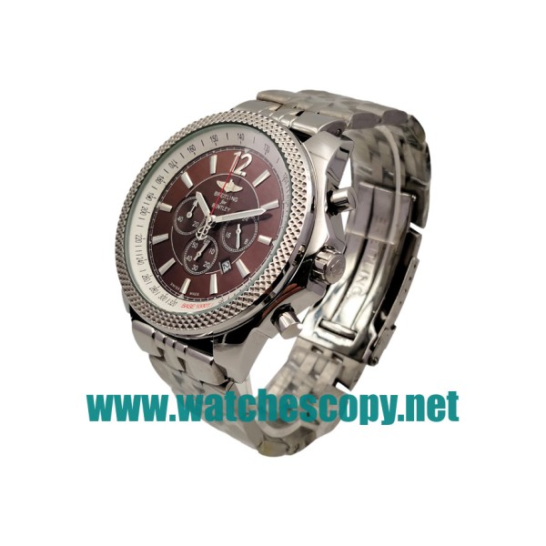 UK Best 1:1 Breitling Bentley Motors A25362 Fake Watches With Coffee Dials For Men