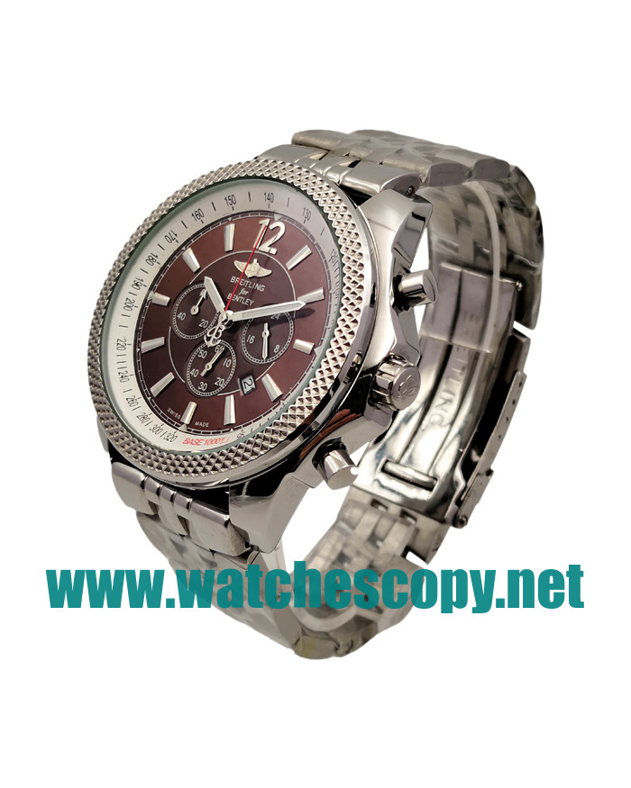 UK Best 1:1 Breitling Bentley Motors A25362 Fake Watches With Coffee Dials For Men