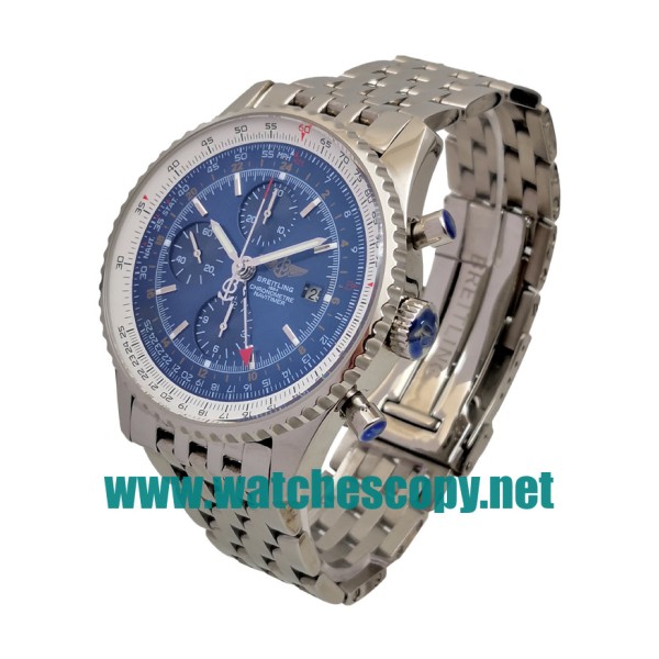 UK Best Quality Breitling Navitimer World A24322 Replica Watches With Blue Dials For Men