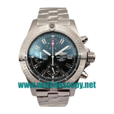 UK AAA Quality Breitling Super Avenger A13370 Replica Watches With Black Dials For Men