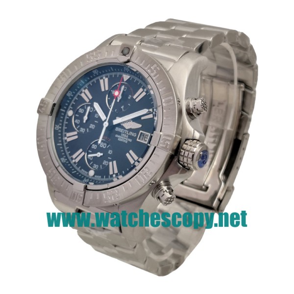 UK AAA Quality Breitling Super Avenger A13370 Replica Watches With Black Dials For Men