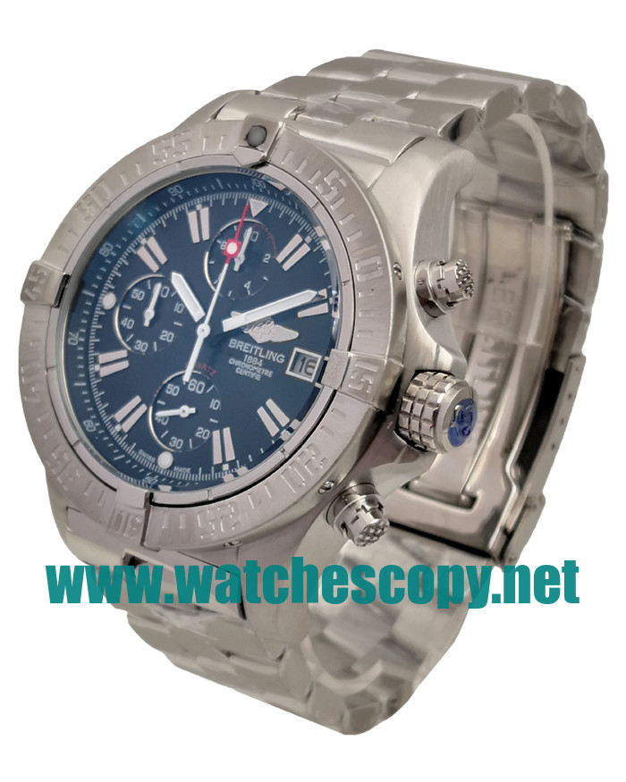 UK AAA Quality Breitling Super Avenger A13370 Replica Watches With Black Dials For Men