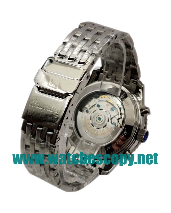 UK 42 MM Swiss Movement Breitling Montbrillant A41330 Replica Watches With White Dials For Men