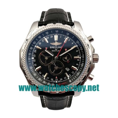 UK Top Quality Breitling Bentley Barnato A25366 Fake Watches With Black Dials For Men